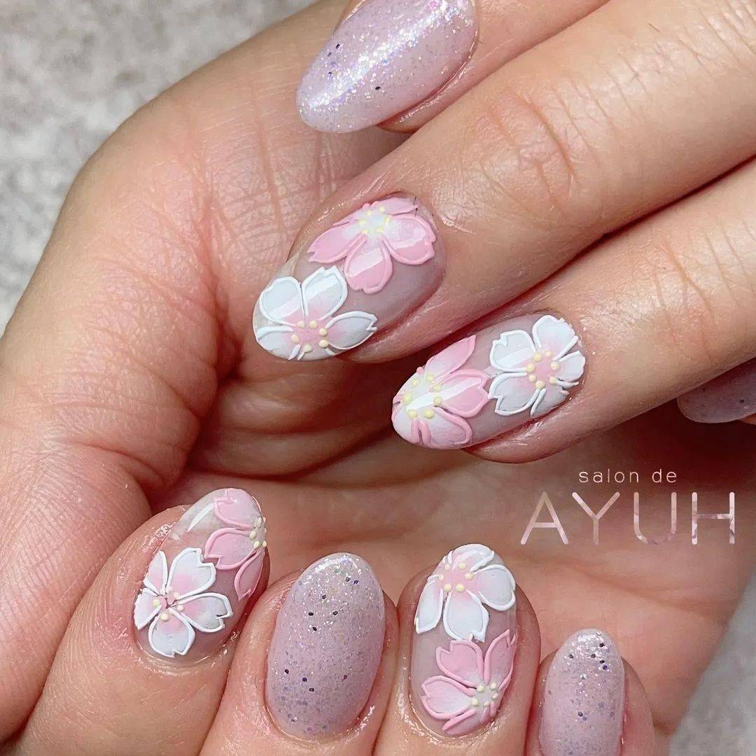 浪漫樱花季人气美甲甜蜜来袭