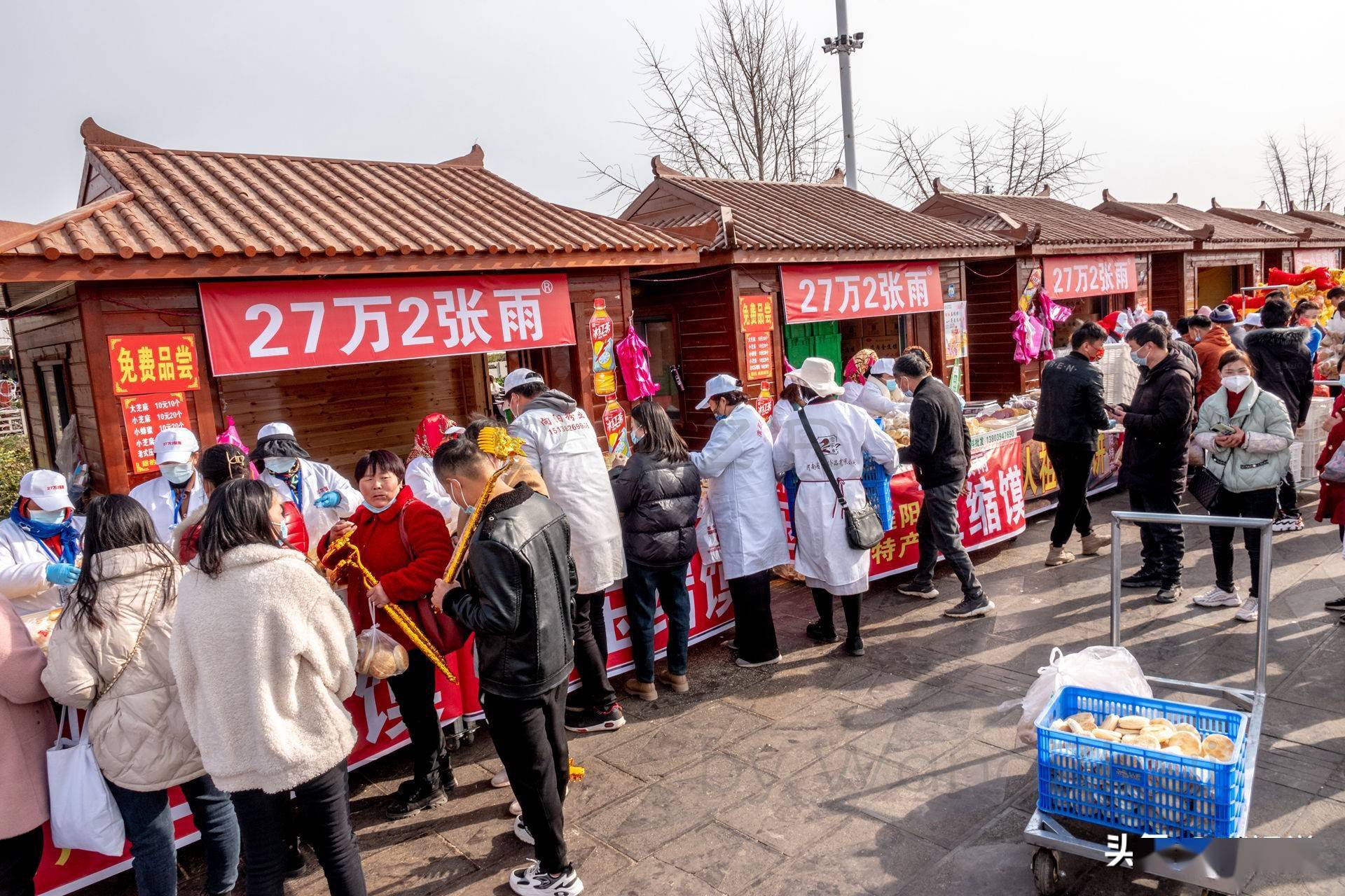 网红压缩馍淮阳太昊陵庙会期间才卖摊位月租金高达98万元