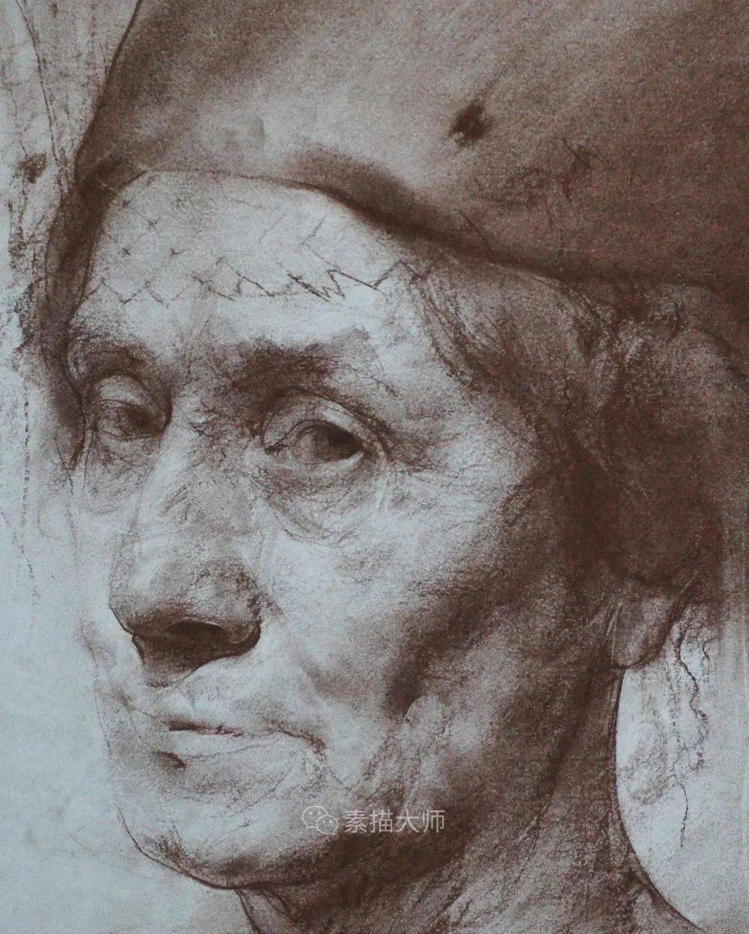 俄罗斯学院派素描青年画家伊凡洛根诺夫作品