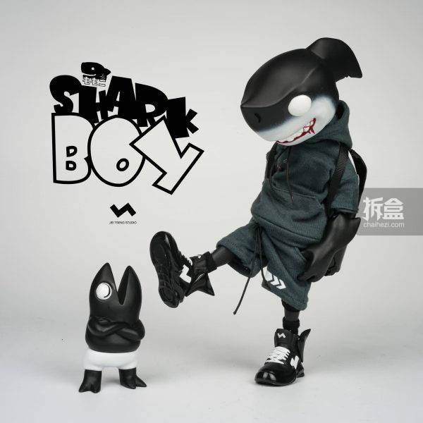 系列|J.T STUDIO 8”2GO 系列 小屁鯊 狂暴黑鯊 聯名可動人偶