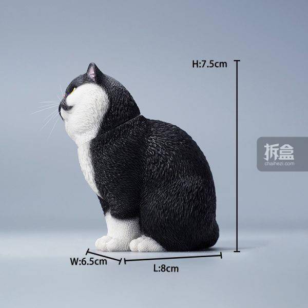 出货JXK STUDIO 1/6 换头加菲猫 可爱萌创意宠物猫咪模型潮玩手办摆件