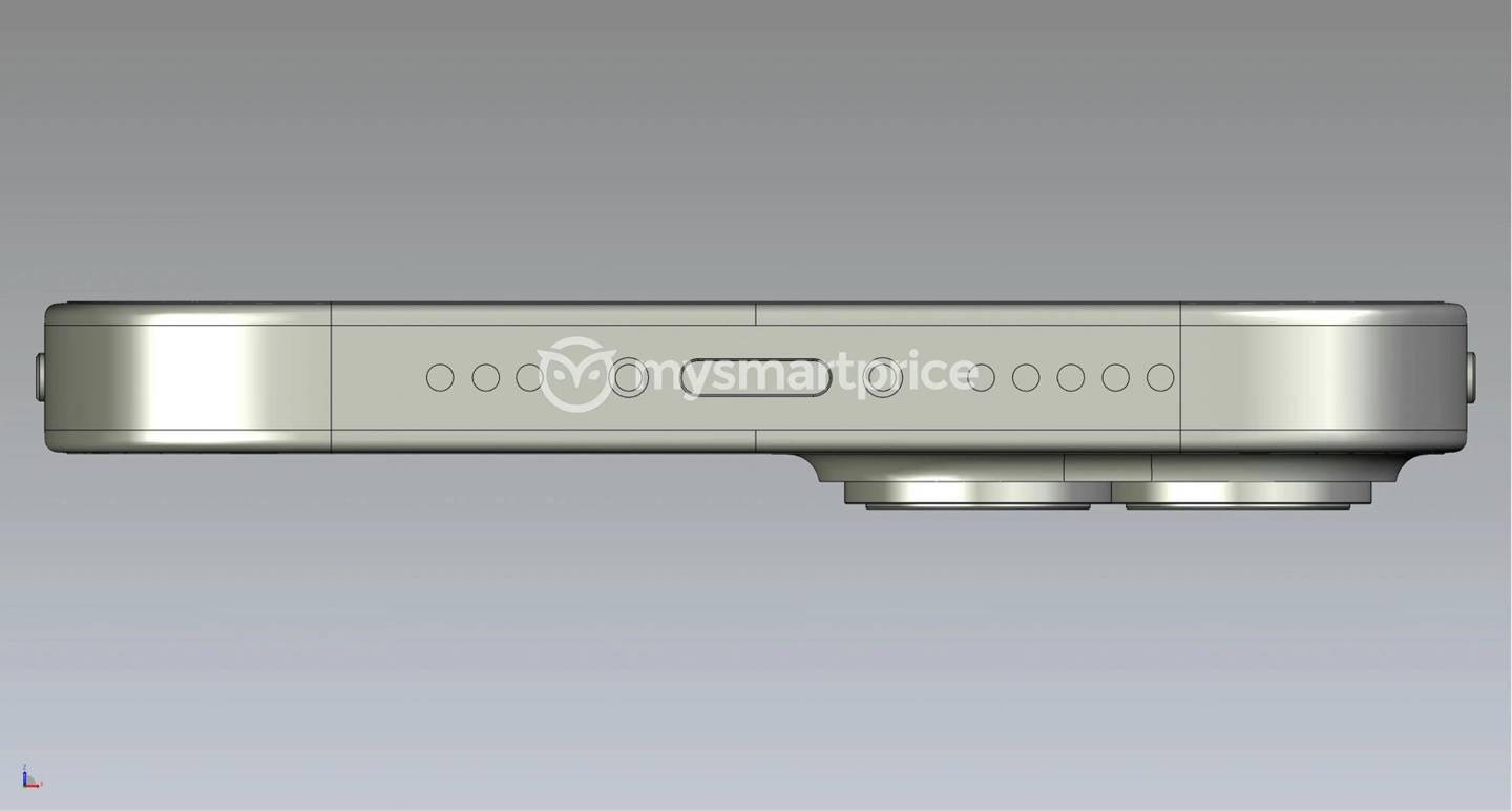 孔洞|保留小刘海！苹果 iPhone14 CAD 渲染图曝光