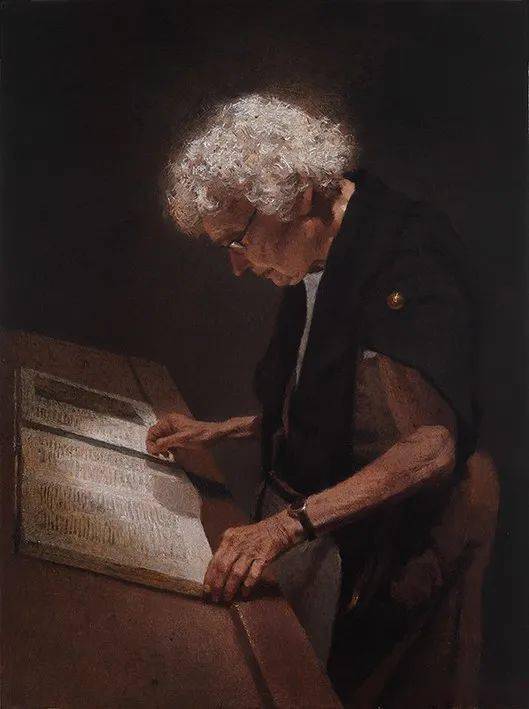 细数河山诗瑞雪油画罗文勇