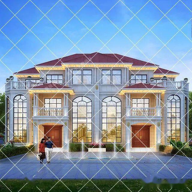 88套兄弟双拼农村别墅自建房2022双拼别墅首选