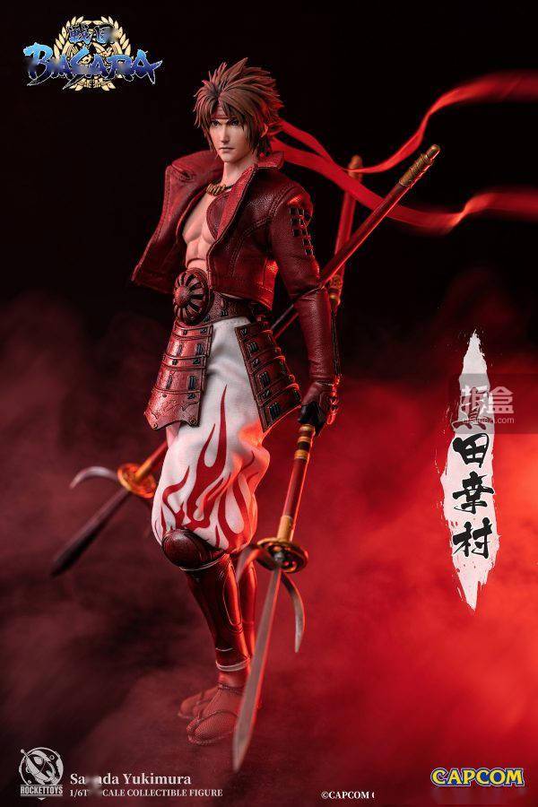 尺寸|ROCKET TOYS 战国BASARA 真田幸村 伊达政宗 1/6可动人偶