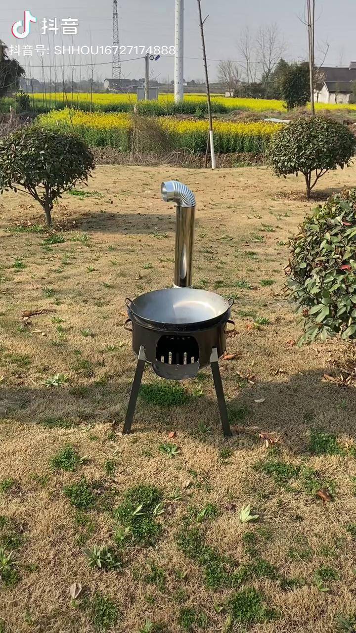多用途柴火灶一款经济实惠的小型移动灶台还可以带出去做烧烤想要的