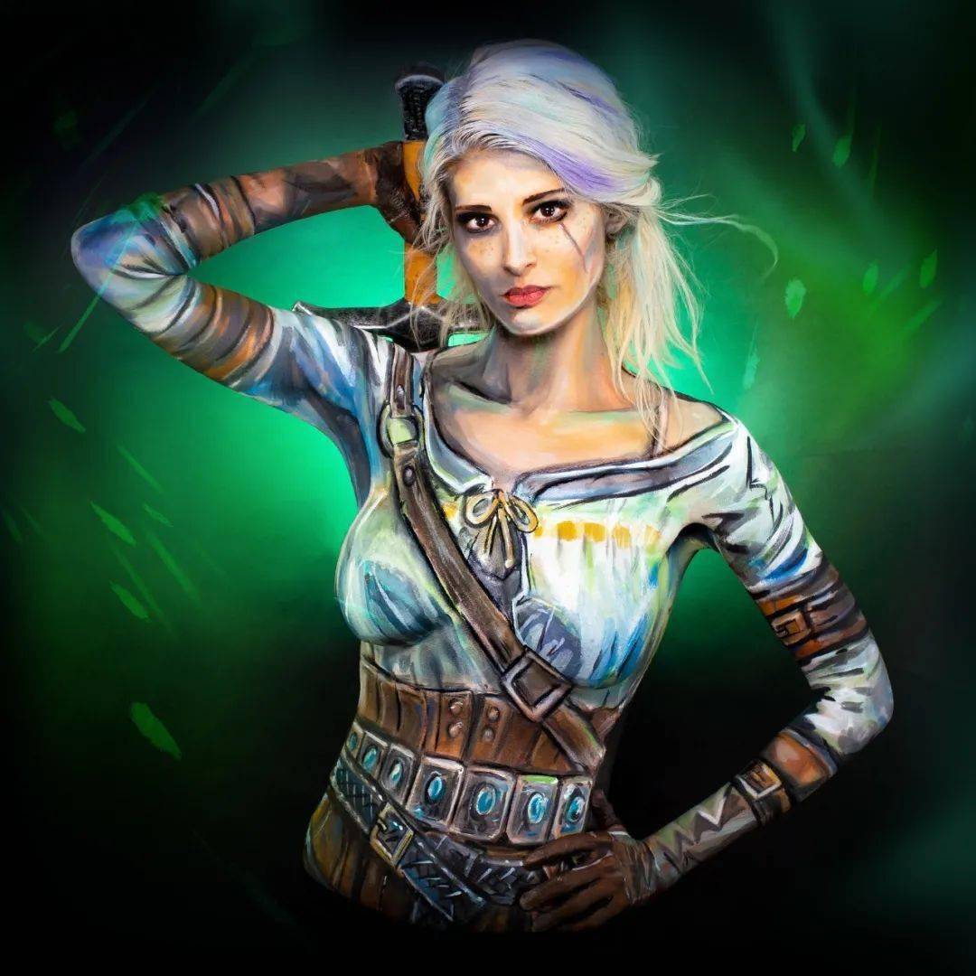 以及对漫威动漫英雄的热爱,接下来,我们就一起欣赏这位人体彩绘艺术家