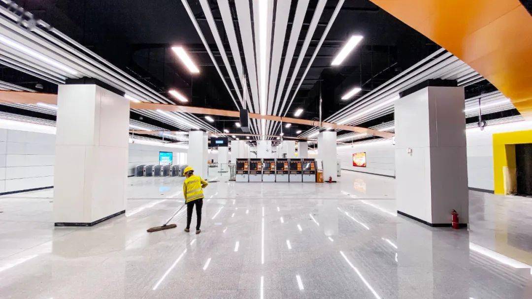 窥看四号线样板车站复盛站即将定妆亮相