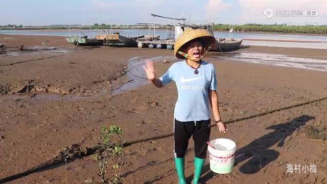 大退潮来赶海阿梅运气大爆栅大血蛤兰花蟹手到擒来超过瘾