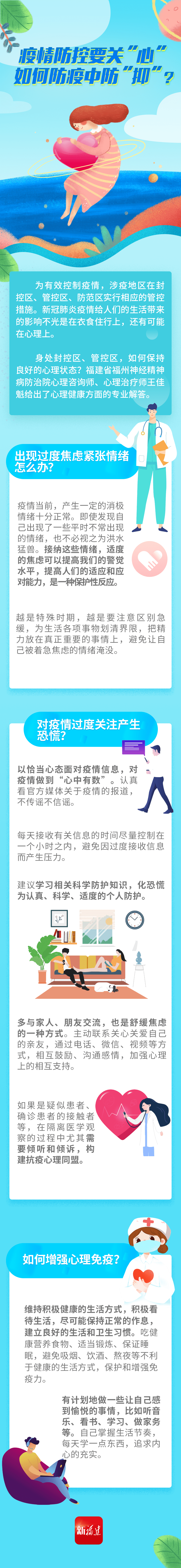 海报微课堂 | 疫情防控要关“心”，如何防疫中防“抑”？