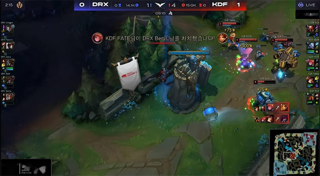 杰斯|LOL-LCK：Kiin酒桶致命E闪R炸回Deft霞，KDF“下克上”3-2淘汰DRX