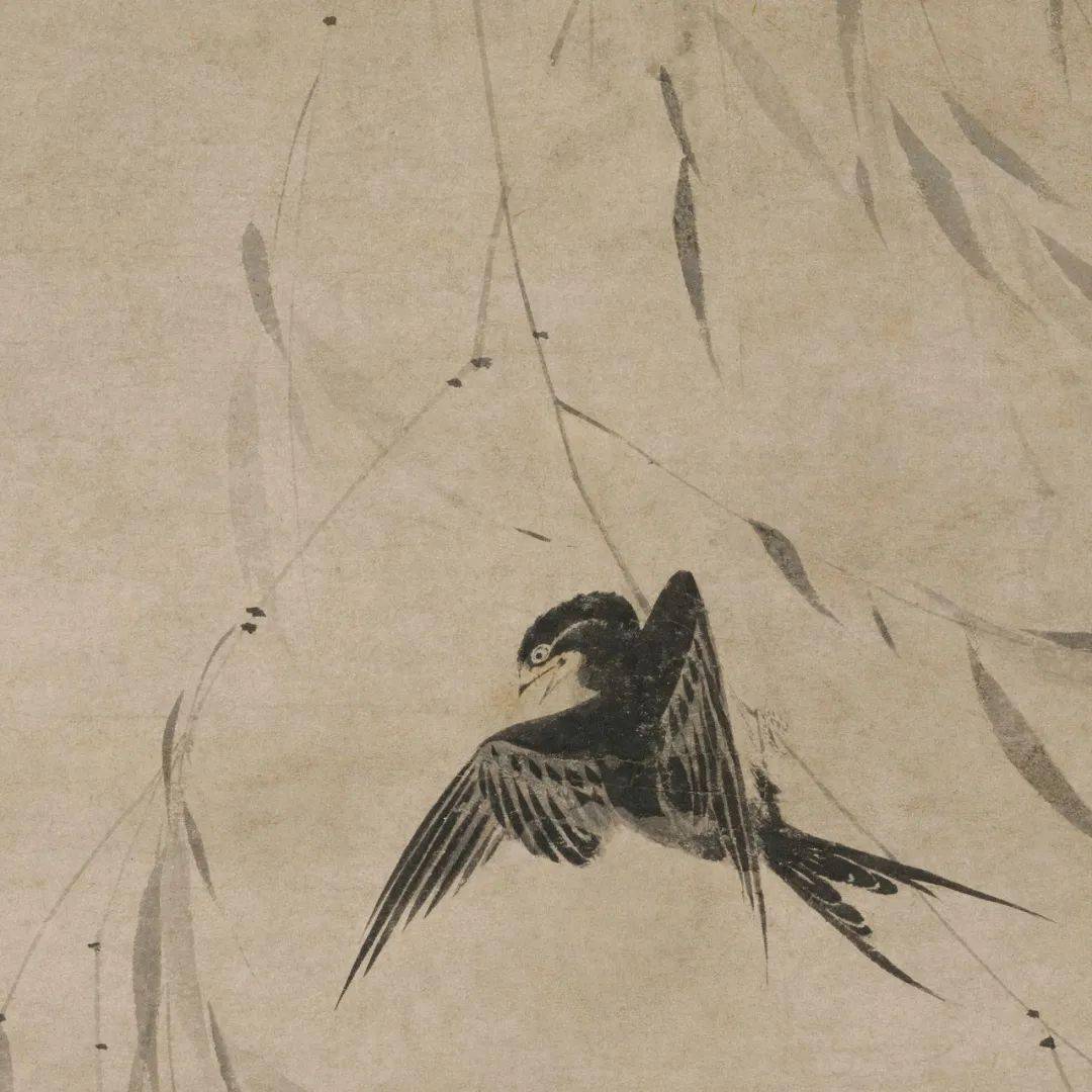 历代名家画春燕 高清五十六图_柳燕_局部_燕子