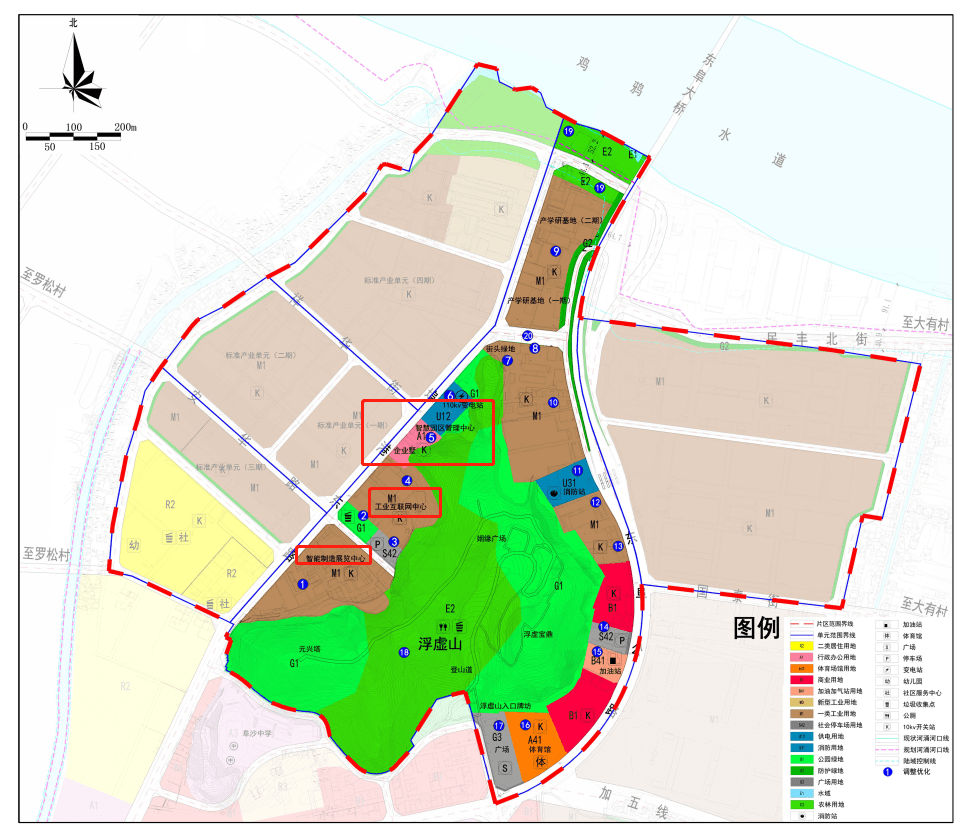 大调整配建展览中心体育馆广场阜沙罗松片区控规公示