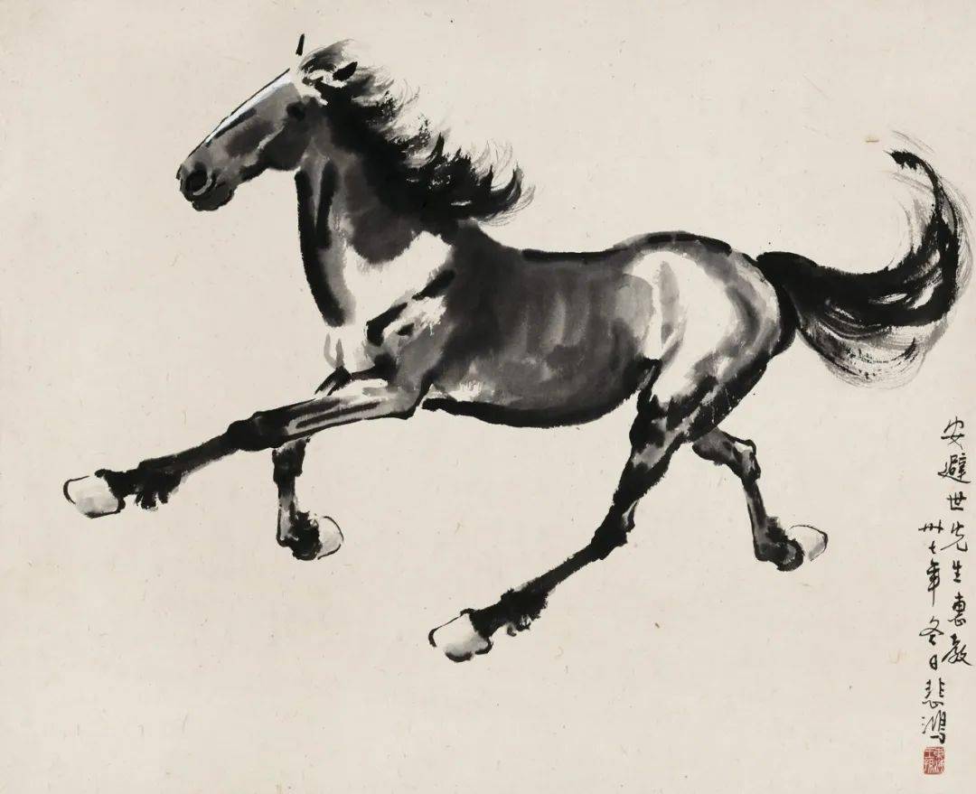 徐悲鸿画马气势磅礴形神俱足高清80图