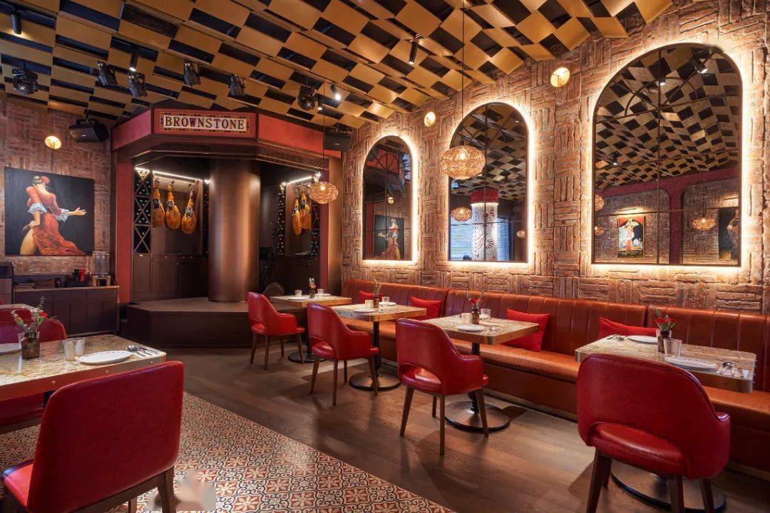 brownstonetapasbar布朗石西班牙餐厅酒吧在浓郁的西班牙风情中品尝