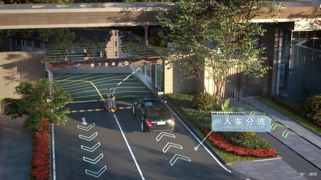 安全便捷的道路规划:人车分流设计,各行其道,互不干扰.