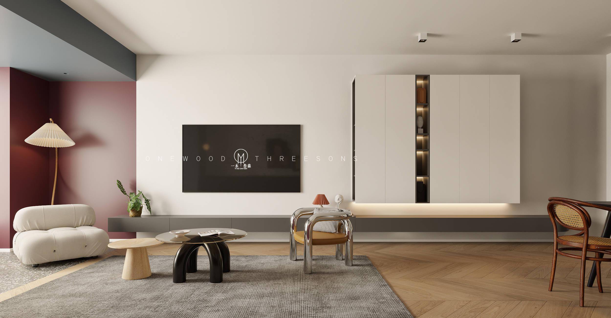 现代简约极简风格侘寂风室内设计