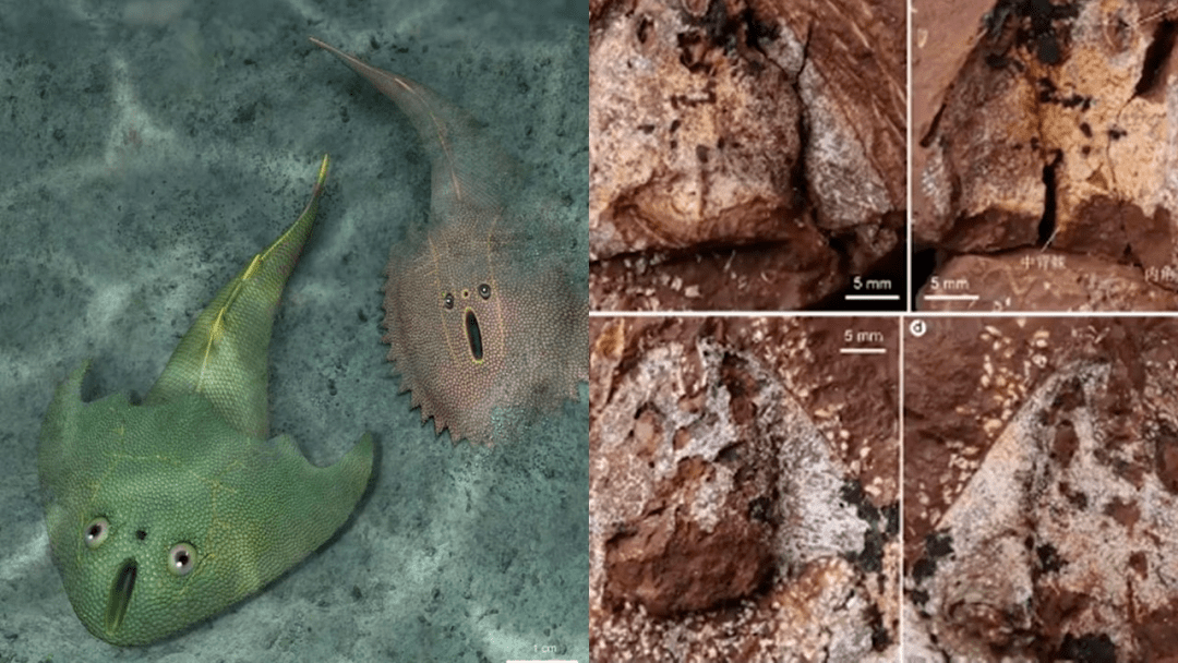 中国宣州魚化石 展览图片