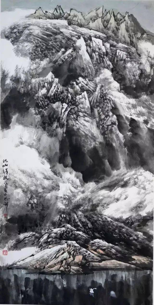 恢弘大气雄劲苍茫师恩钊的北派山水画