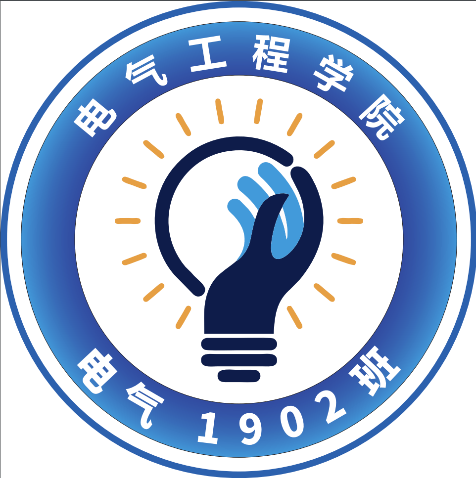 学校logo蓝色设计理念图片