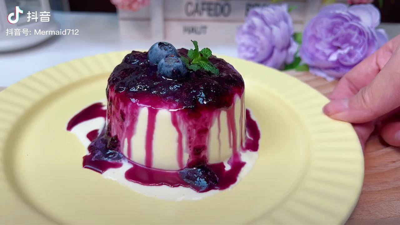 意大利经典甜品意式奶冻pannacotta空气炸锅版快手果酱空气炸锅食谱