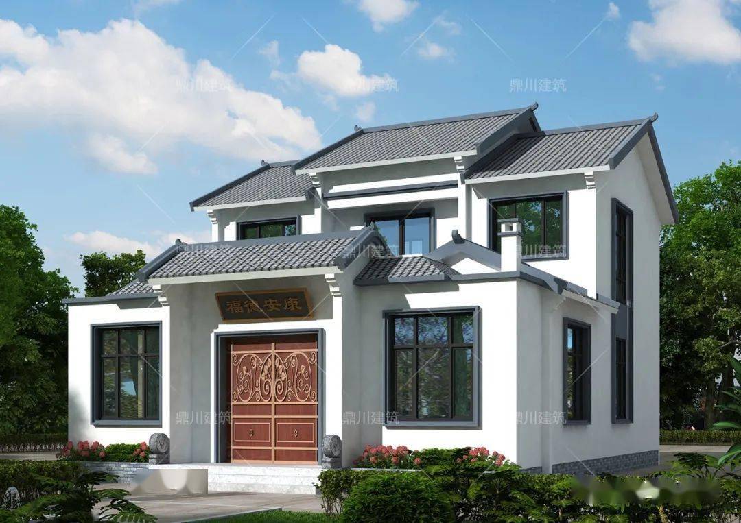 9款农村中式合院设计,赏景最好是江南,居息最好是合院_建筑_庭院_别墅