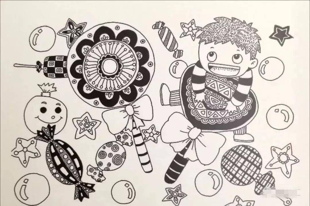 儿童线描的绘画技巧_线条_进行_画面