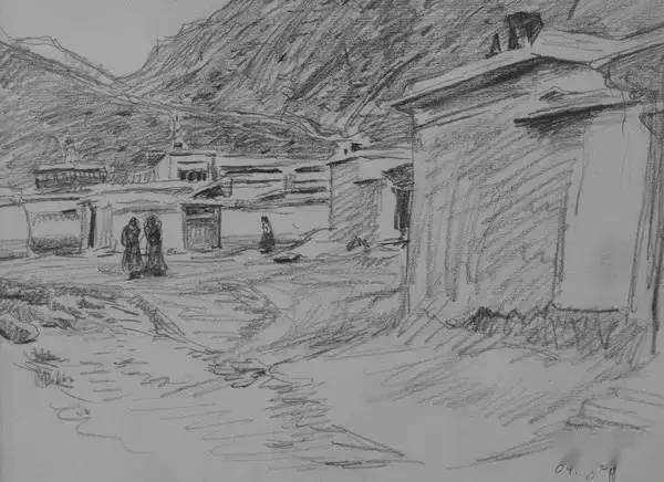 【写生】全国美展金奖得主何红舟的风景写生_作品_拉卜楞寺_浙江美术