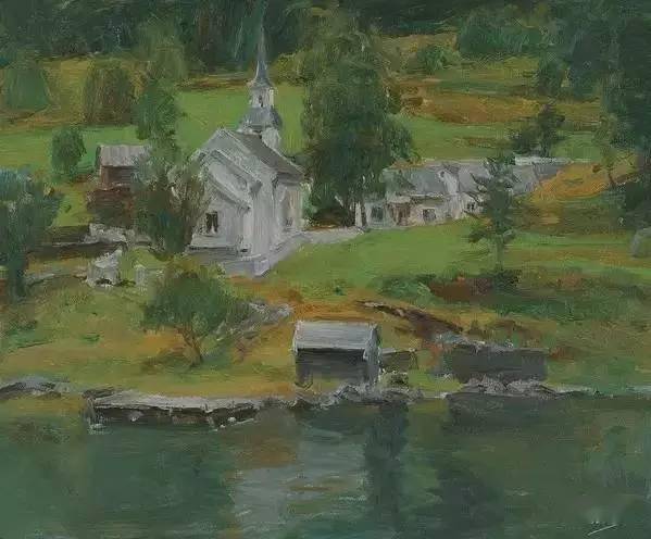 写生全国美展金奖得主何红舟的风景写生