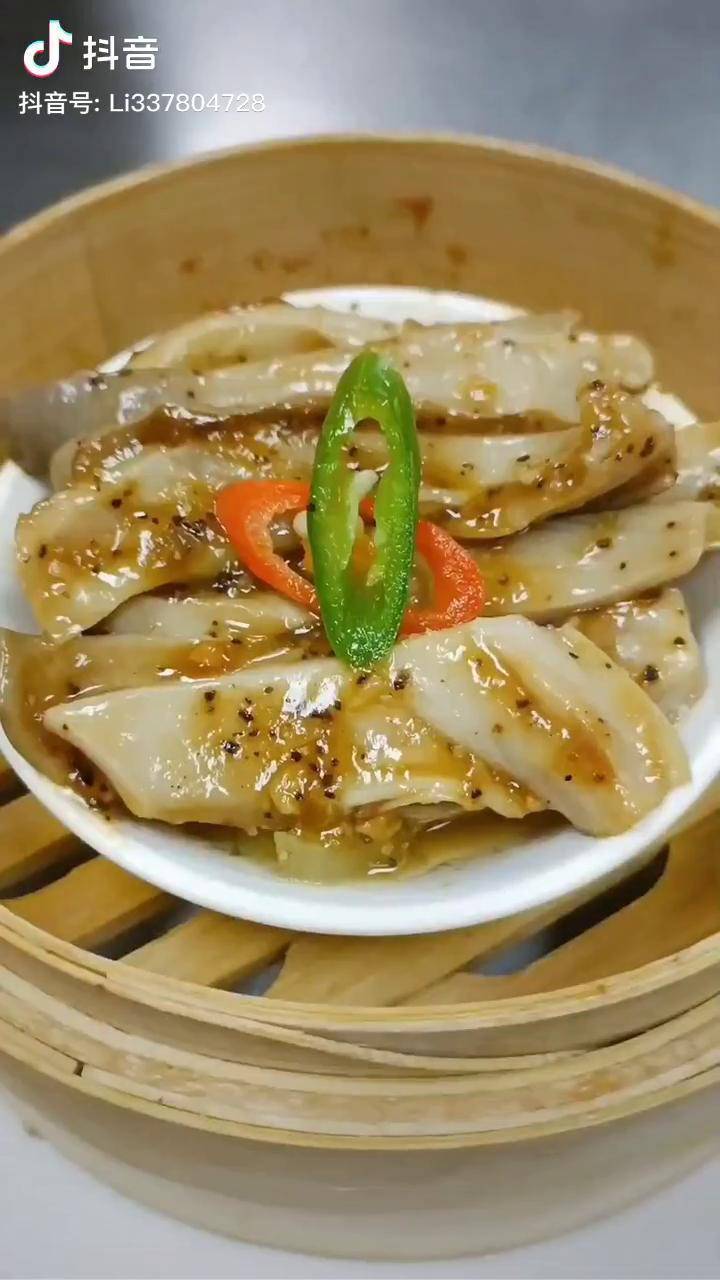 粤式茶点咸酸菜黑胡椒蒸猪肚美食推荐美食教程粤式茶点dou小助手