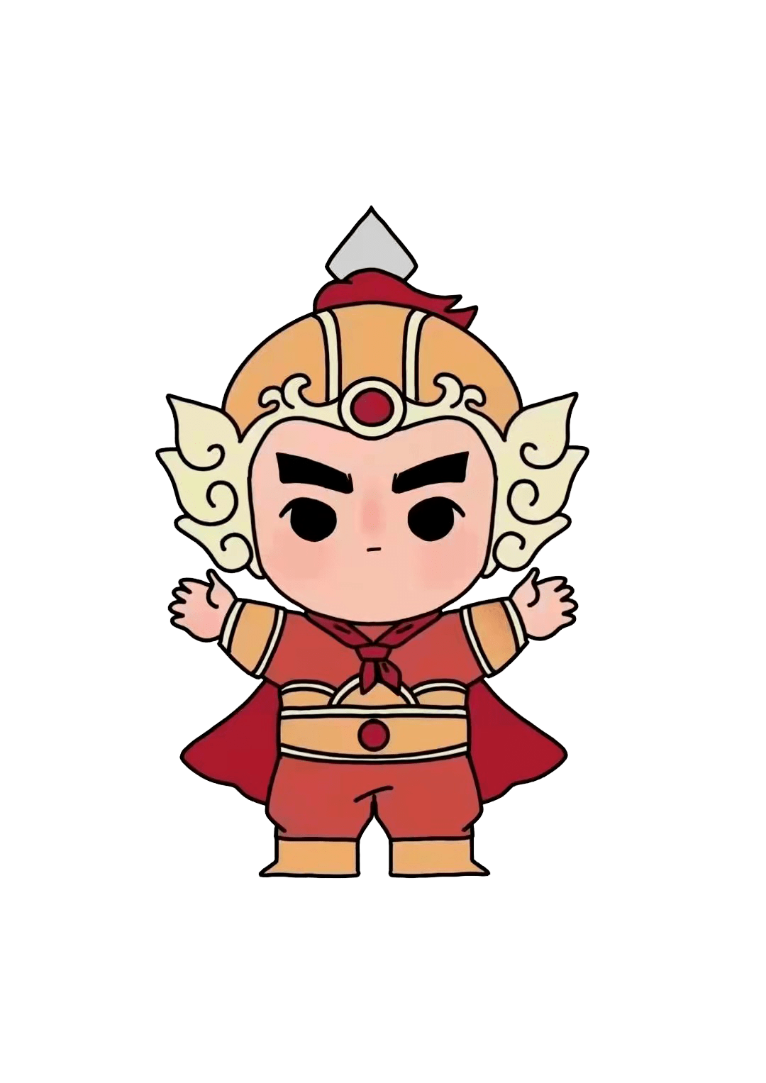 水头核酸检测现场郑成功动漫贴纸助你成功出行