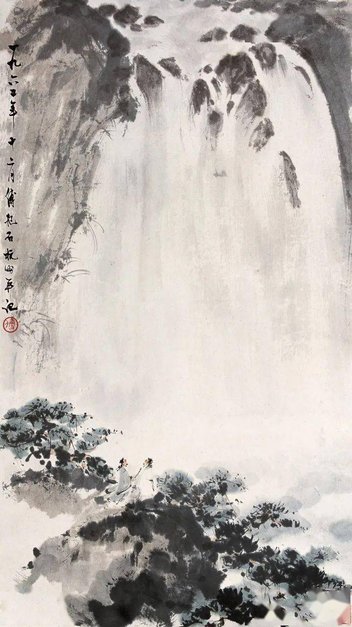 国画大师傅抱石精品山水画100幅高清大赏