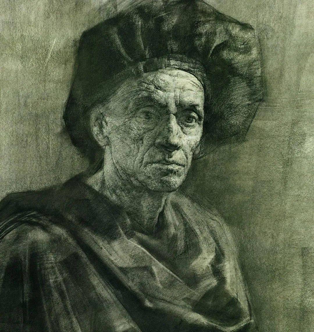 列宾美术学院高材生作品展示看一下高水准的素描油画