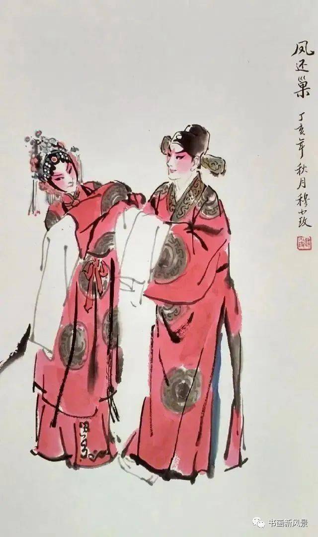 失聪女画家穆小玫的这组水墨戏曲人物,唯美写实,形神兼备