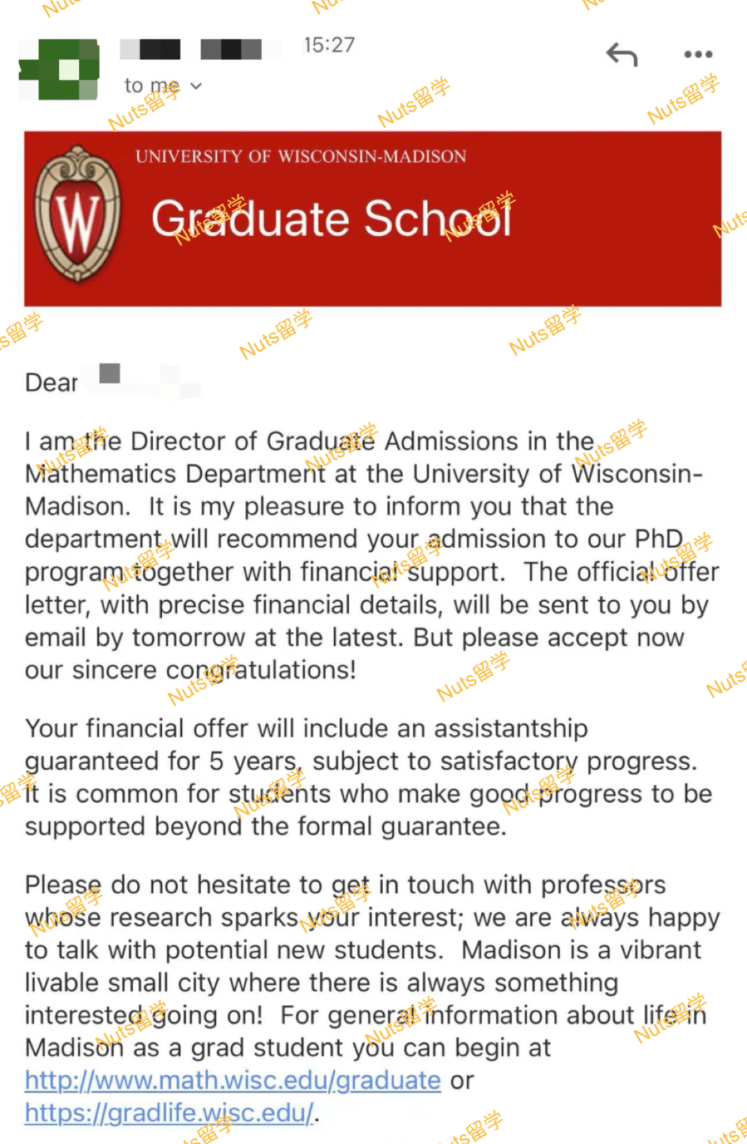 offeruniversity of wisconsin-madison威斯康星大学麦迪逊分校