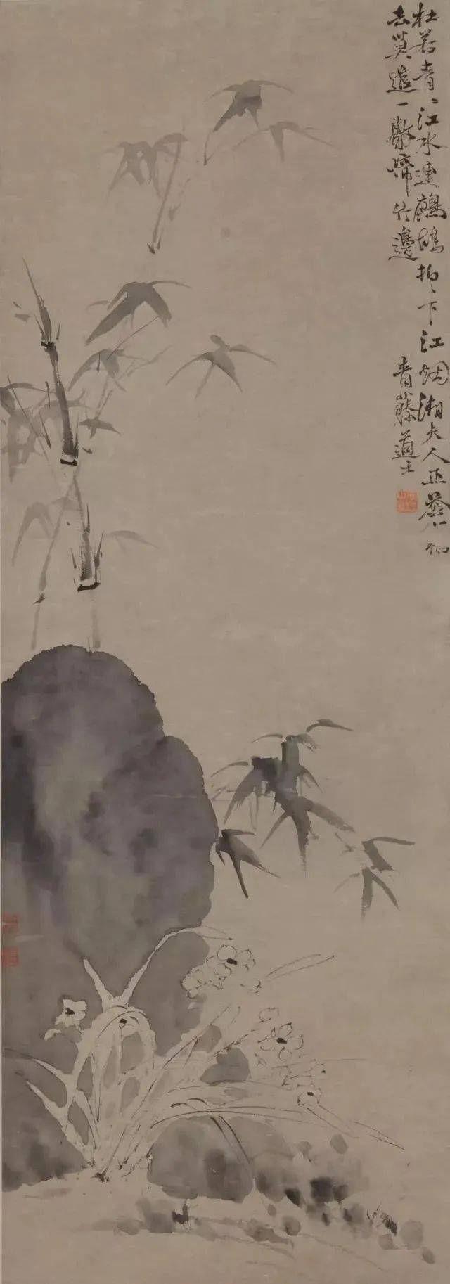 徐渭寫竹,無拘無束,墨氣淋漓_張旭光_草書_水仙