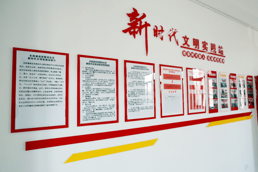 社区新时代文明实践站社区未成年人活动场所社区宣传栏社区居民公约用