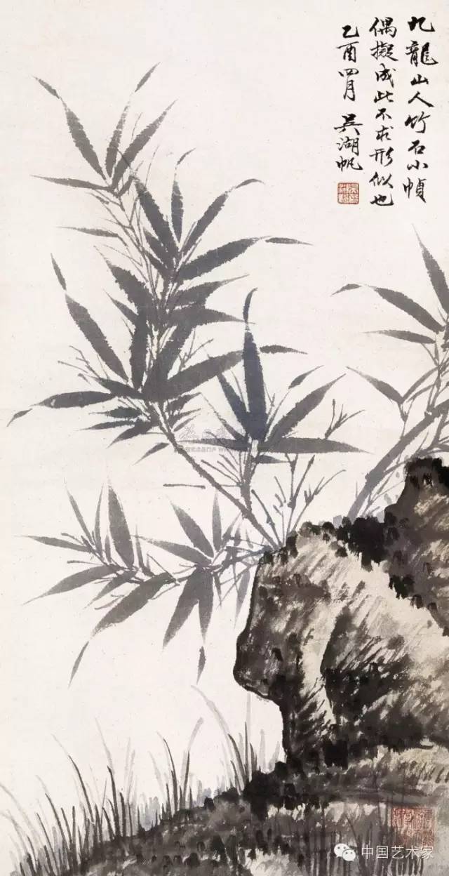 吴湖帆画竹 不一般 !_写意_花鸟画_教程