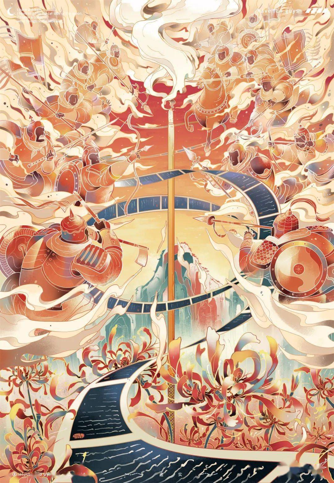 亚洲插画talksxuan游走在无垠宇宙中的自由插画师