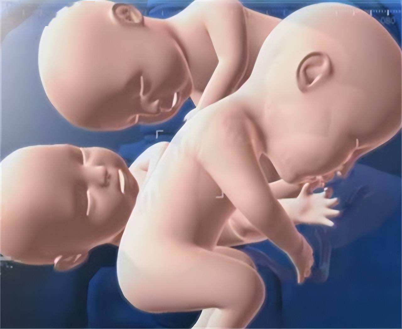 怀孕三胞胎做b超图片图片