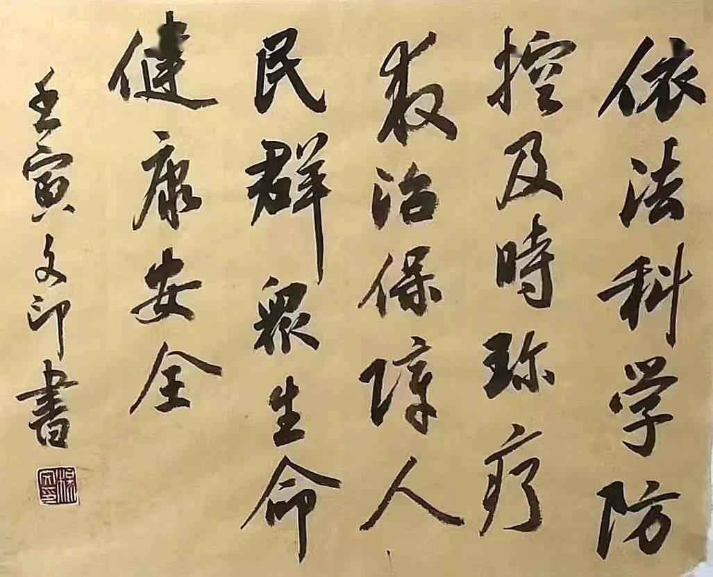 【抗疫文藝作品】大名縣抗疫書法作品網絡展_楷書_時艱_行書