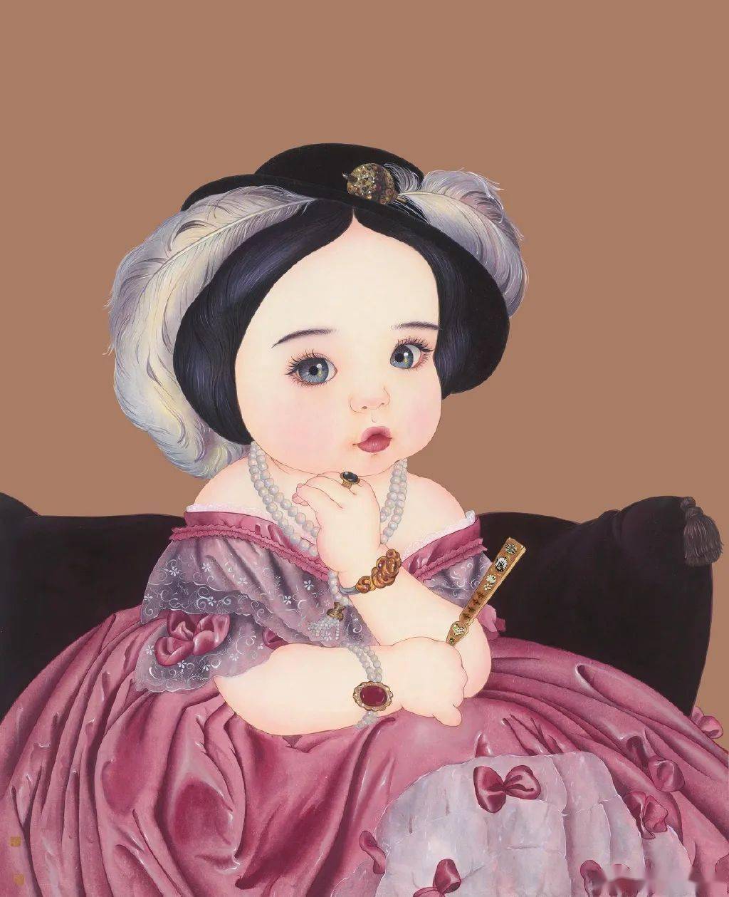世界名人名画萌娃版这位画家笔下的萌娃把世界名人名画