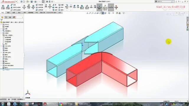 用solidworks把帶圓角的方管展開