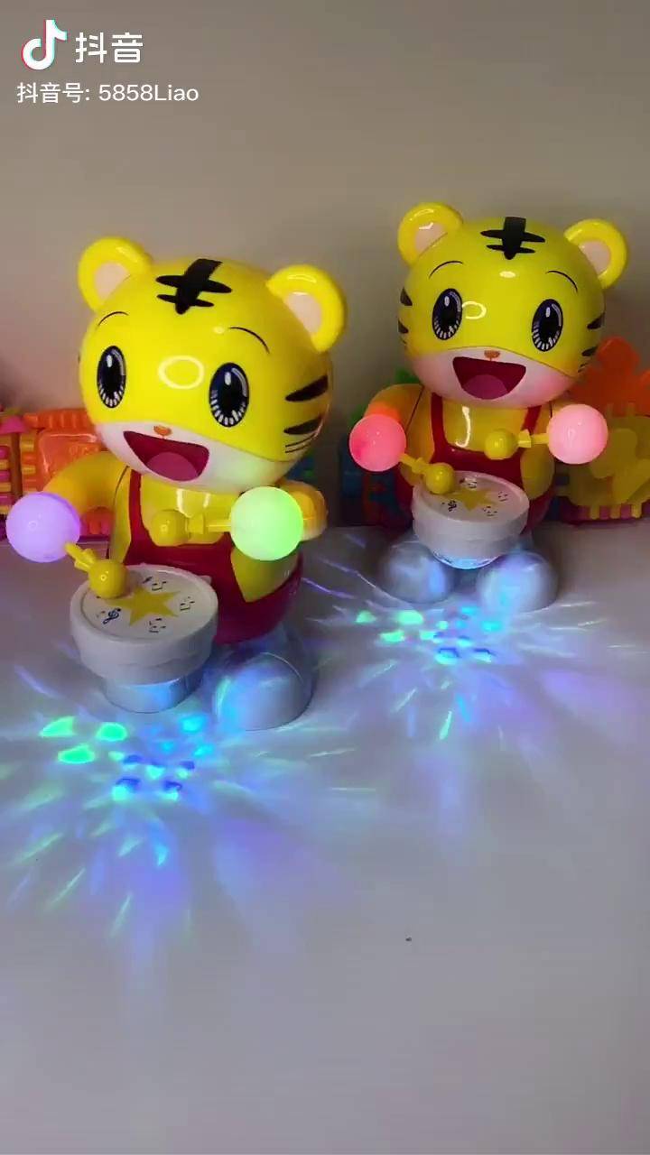 老虎玩具 电动玩具 打鼓小老虎 抖音双12好物狂欢季 潮流玩具 儿童