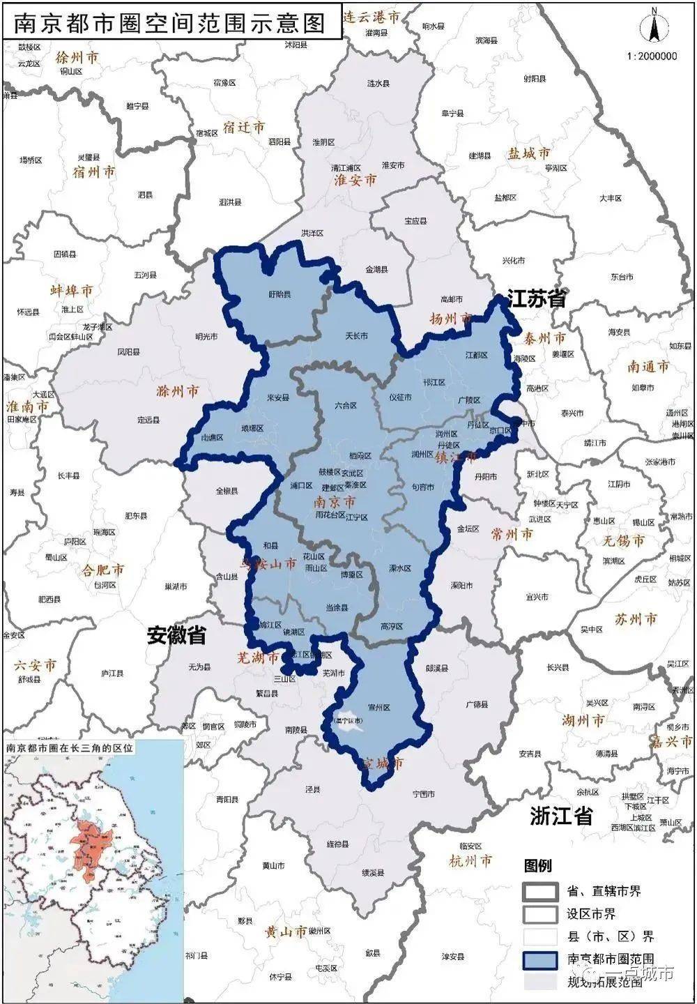 市,鎮江市中心城區和句容市,揚州市中心城區和儀徵市,淮安市盱眙縣