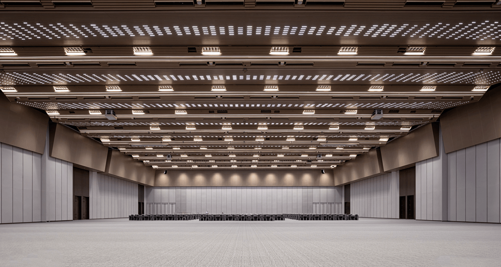 首发精品yang西安丝路国际会展中心室内设计方案两版效果图施工图物料