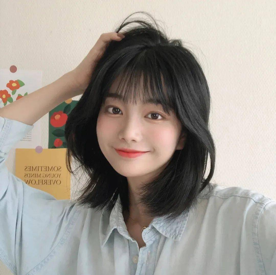 iu新发型高层次锁骨发清爽减龄