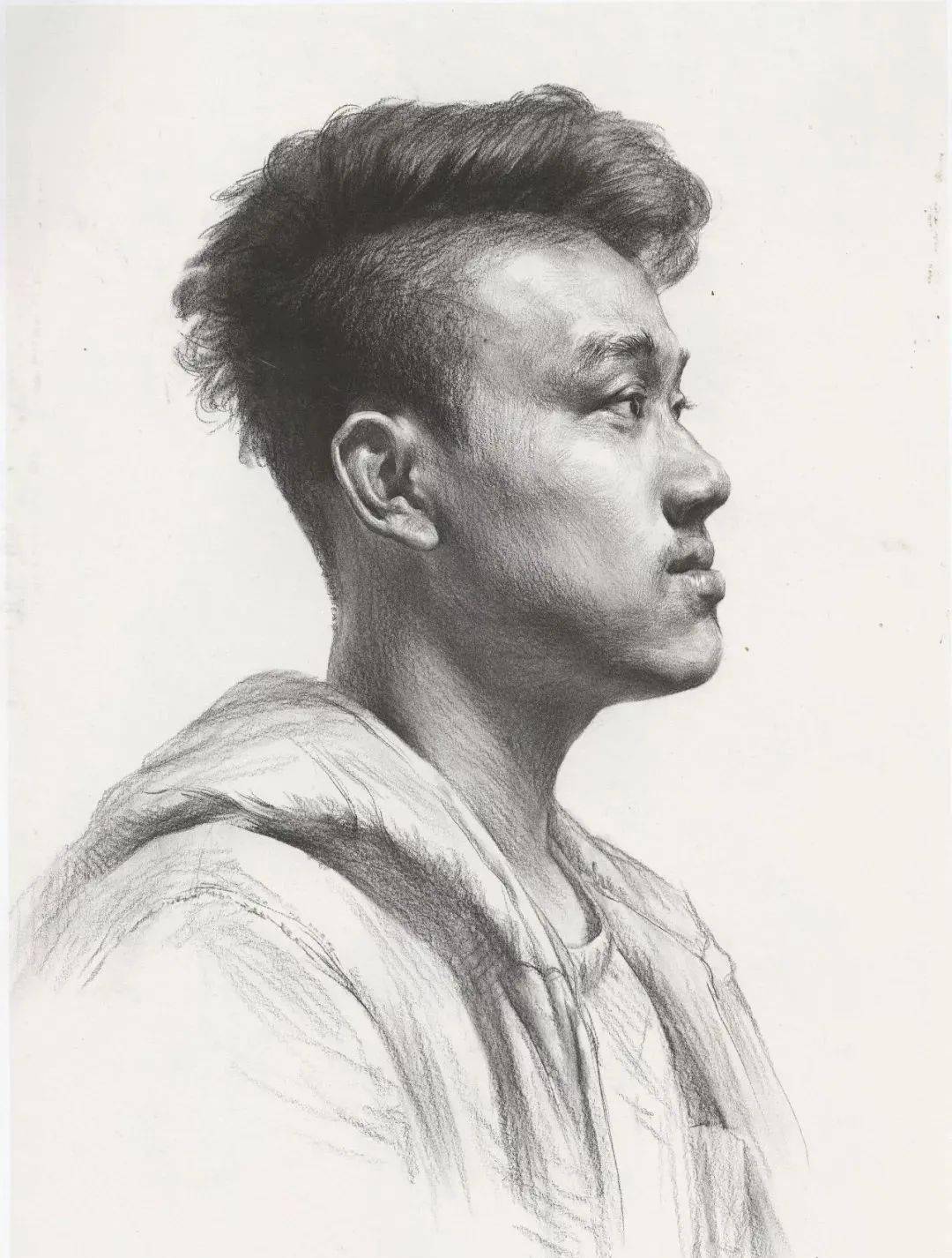 素描课堂正侧四分之三侧素描头像刻画要点想画好素描首先要明白这9点