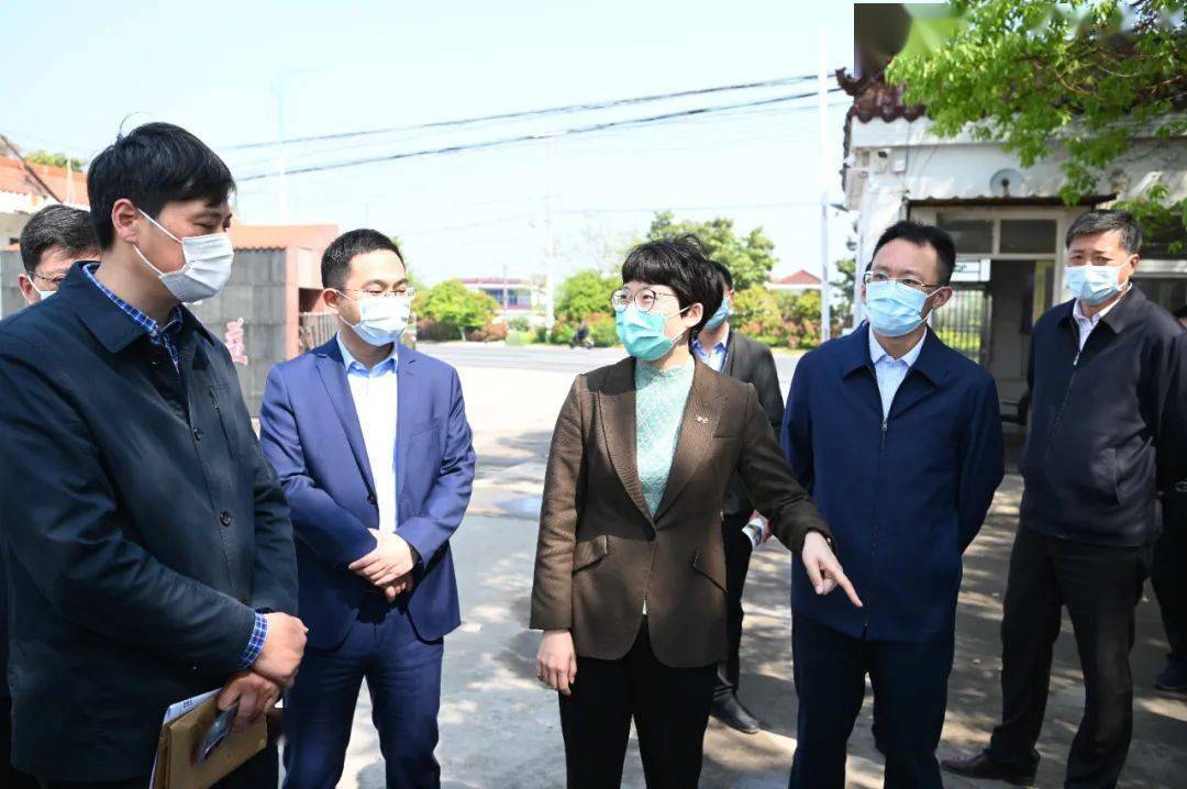 4月21日上午,姜堰区委副书记,区长孙靓靓带队来到装备园区(白米镇)