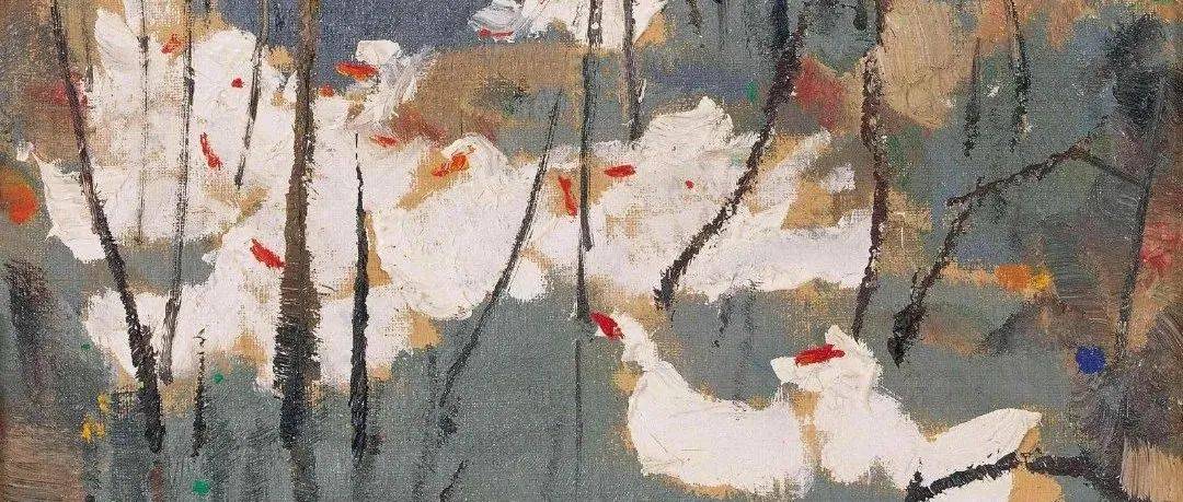 当代著名画家吴冠中的油画_中国_画面_时就